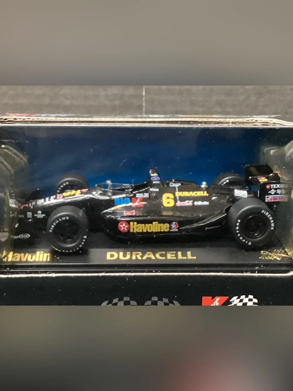 Duracell Kmart #6 1999 havoline Black Racing Car Model - Collectible Display